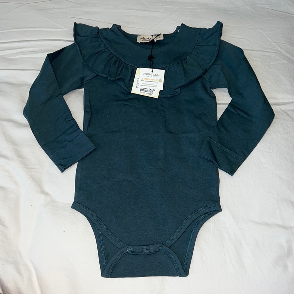 Dark Green Onsie with Ruffles